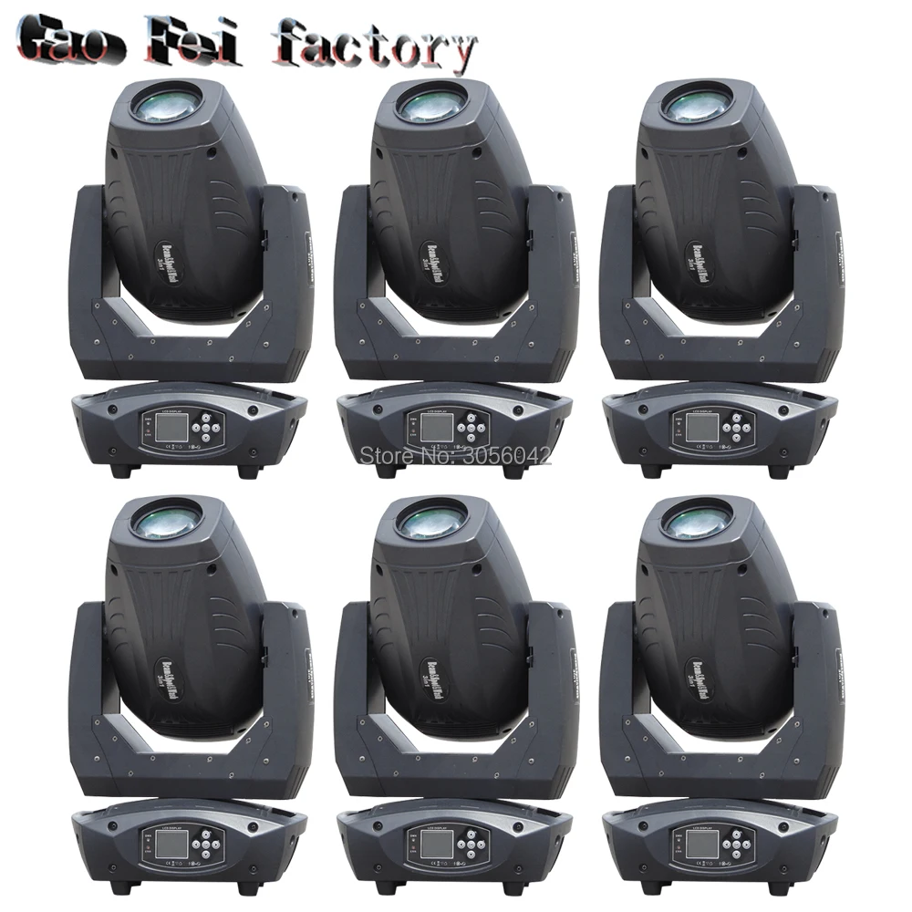 

6pcs/lot China supplier factory 200w spot wash 3in1 beam moving head light for sale dj equipment stage lighting
