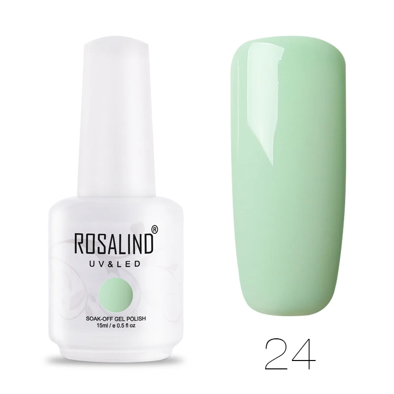 RH24 ROSALIND Гель-лак для ногтей Набор для маникюрный лак Vernis полуперманентный УФ все для ногтей искусство основа грунтовка Гель-лак верхнее покрытие - Цвет: RH24