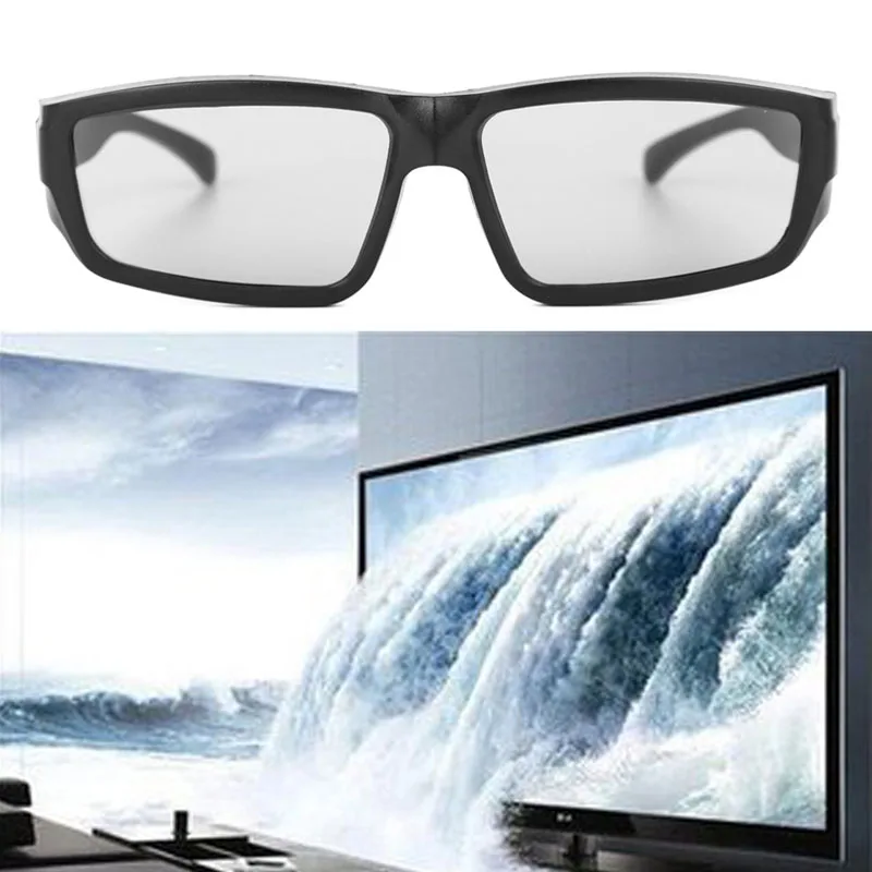 1 PC Passive 3D Glasses Black H4 Circular Polarized 3D Viewer Cinema Pub Sky Cinema Dropshipping