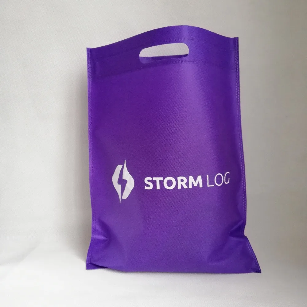 

Wholesale 500pcs/lot 35*45cm Promotional Custom Reusable Bags Non Woven Shopping Bags with Die-cut Handle Multi-colors to Choose