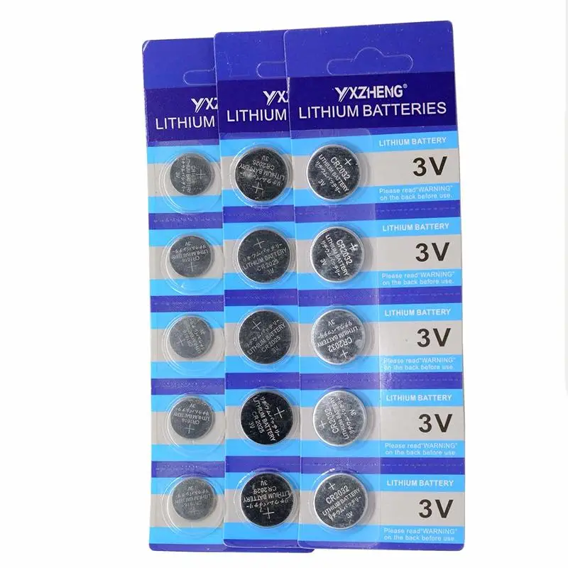 

5PCS CR2025 + 5PCS CR1616 + 5PCS CR2032 3V Lithium Battery(15/Pack)