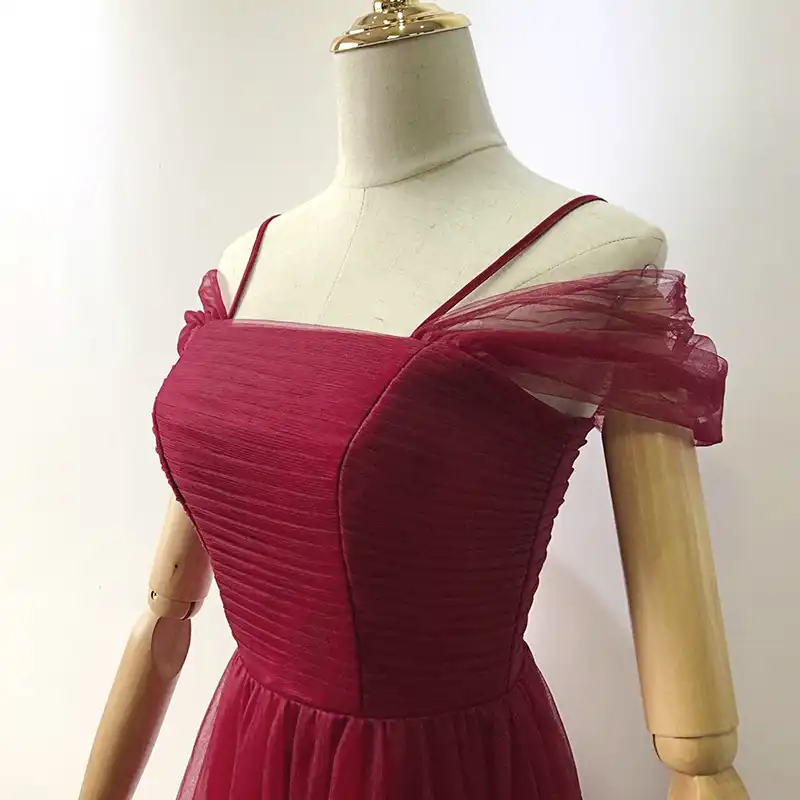 wine coloured midi dress