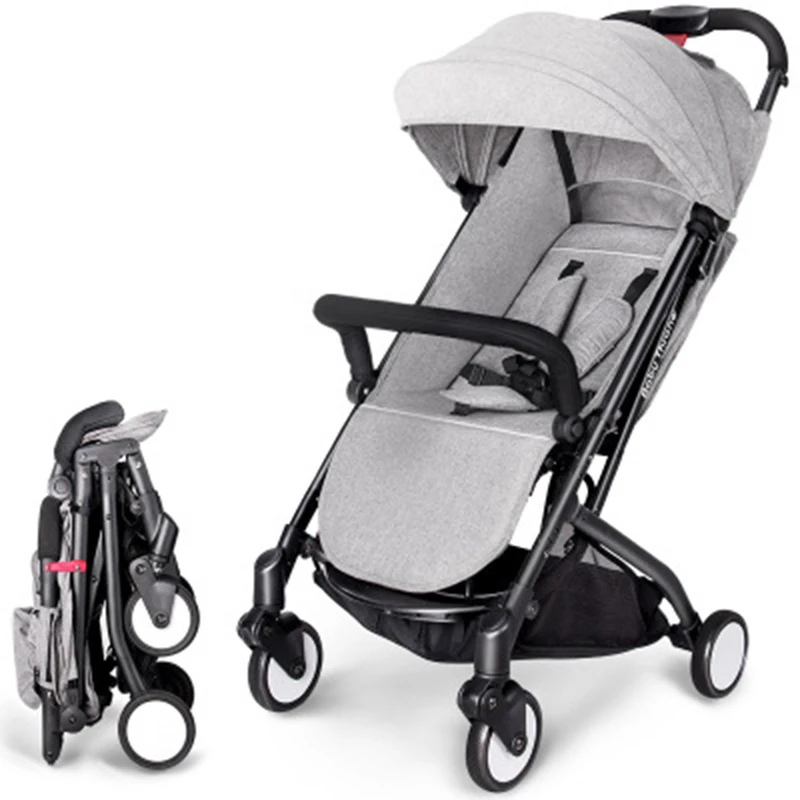 

Lightweight baby stroller aluminum alloy can sit can sleep folding newborn baby pram 2 in 1 3 gear adjustment