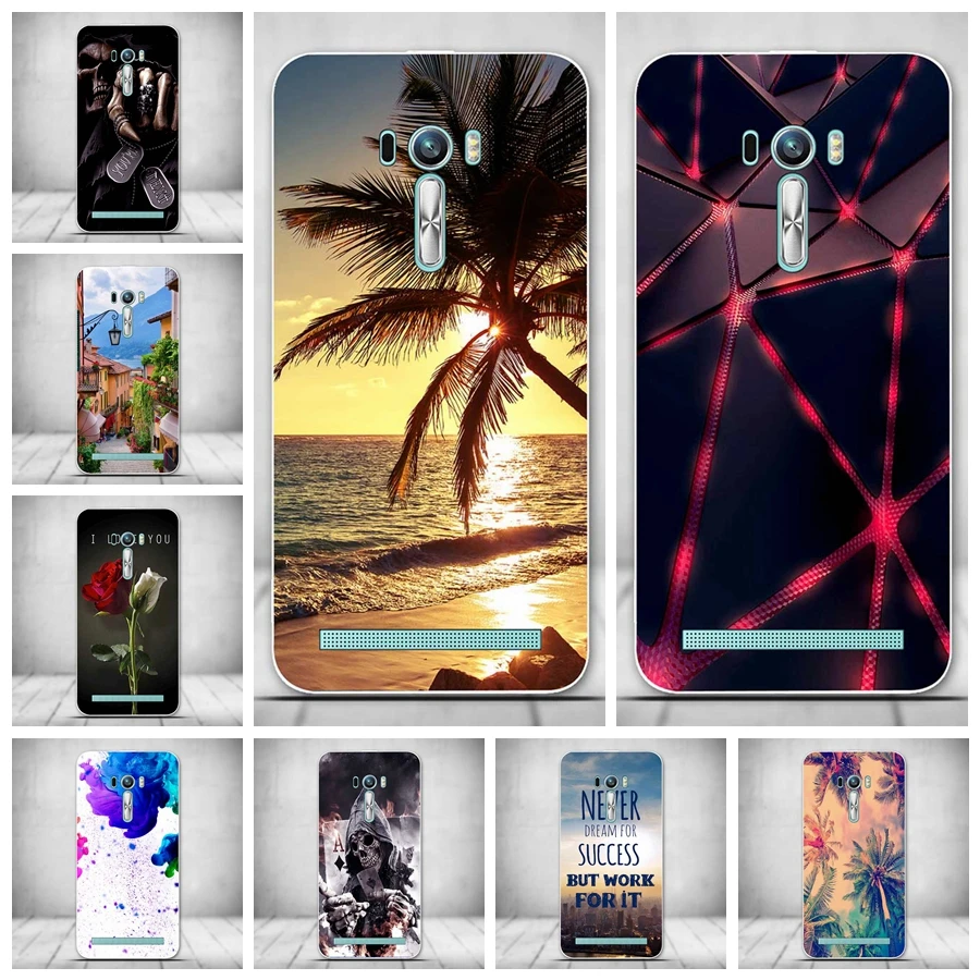 

Luxury Silicon Case for ASUS ZenFone 2 Laser ZE500KL Cases Printing Back Soft TPU Cover for Fundas Asus ZE500KL Phone Case Cover