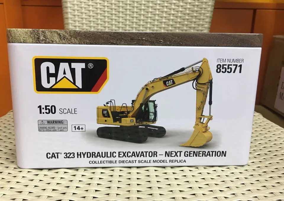 DM 1:50 Caterpillar Cat 323 гидравлический экскаватор для инженерной техники бренд Diecast Masters 85571 для формирования коллекций, украшения