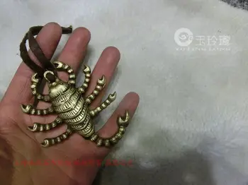 

Dizen Scorpio scorpion evil artifact brass instruments used in Tibetan Buddhist trinketry antique copper ornaments