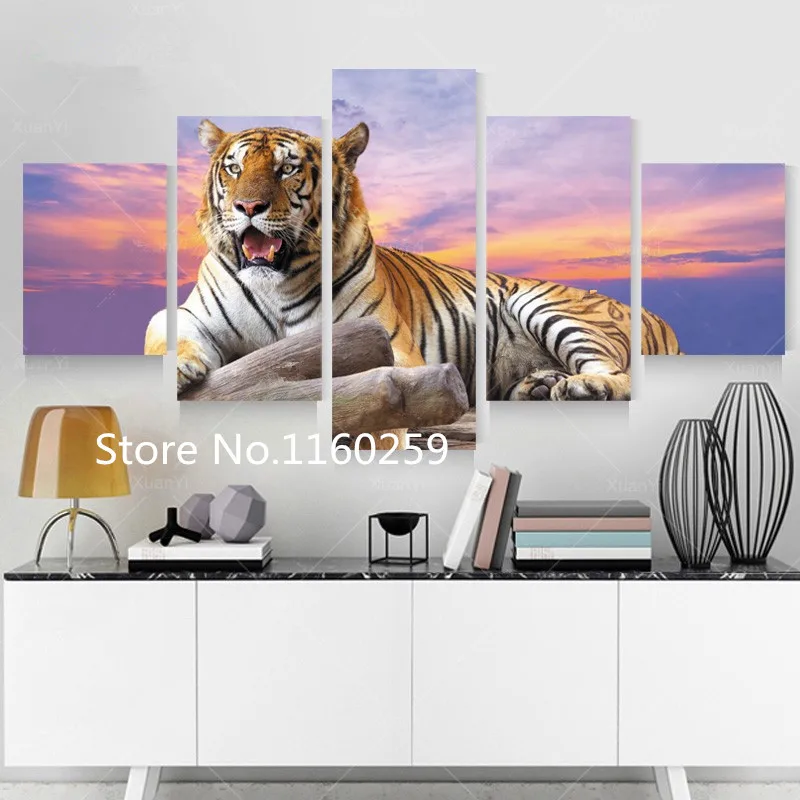 

diy 5D Diamond Painting Diamond embroidery Resin Square Craft Needlework Diamond mosaic DIY Patchwork tiger triptych home decor