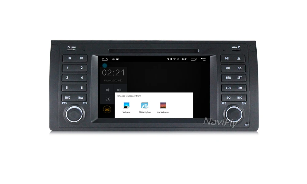 Discount German warehouse Tax free!android7.1 car gps dvd radio Stereo multimedia Player for BMW/E39/X5/M5/E53 4G wifi bluetooth 12
