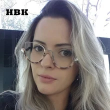 HBK ретро в форме кошачьих глаз оправы для очков элегантные женские брендовые дизайнерские женские оптические очки модные очки компьютерные очки
