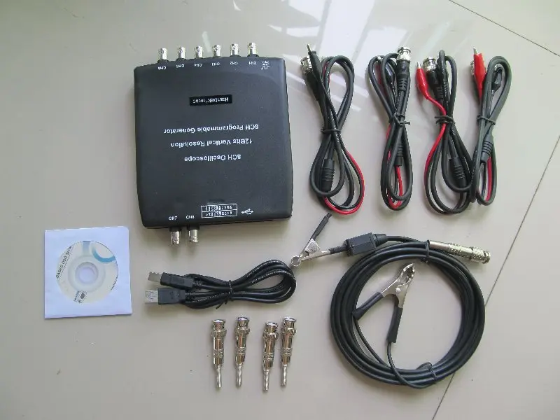 Цена за Осциллограф hantek 1008с 8-канальный usb автомобильная Цифровой Осциллограф DAQ Программа Генератор Цена за Осциллограф hantek 1008с 8-канальный usb автомобильная Цифровой Осциллограф DAQ Программа Генератор