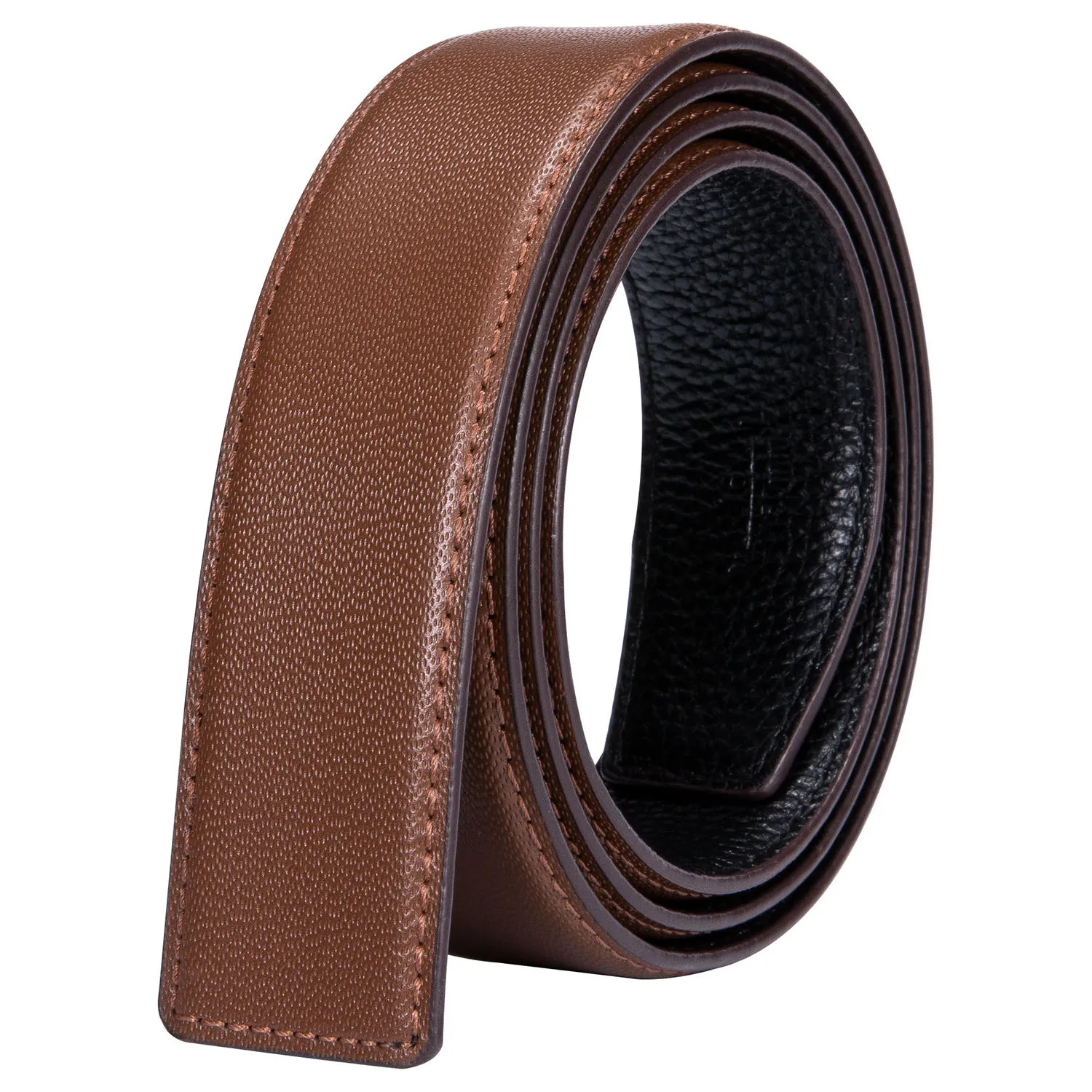 Hi Tie 100 Pure Cowhide Leather Belt No Buckle Men's Genuine Leather