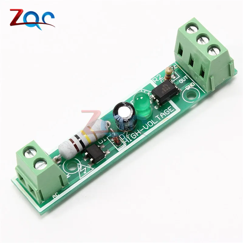 1 Bit AC 220V Optocoupler изоляционный модуль датчик напряжения Адаптивная плата для PLC