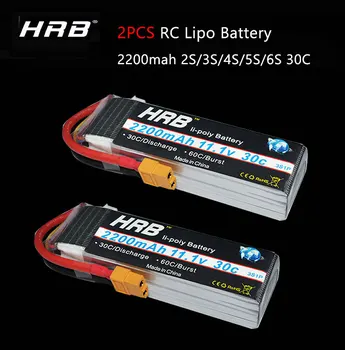 

F-Cloud HRB RC Lipo Battery 3S 11.1V 2200mah 30C 60C Burst rate lipo for E-Flite RC helicopters with XT60-T XT60 connector