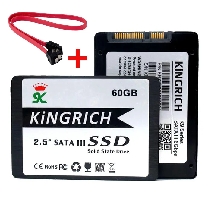 Kingrich Metal 2.5" SATA III SSD 64GB SATA Solid State Disk Laptops