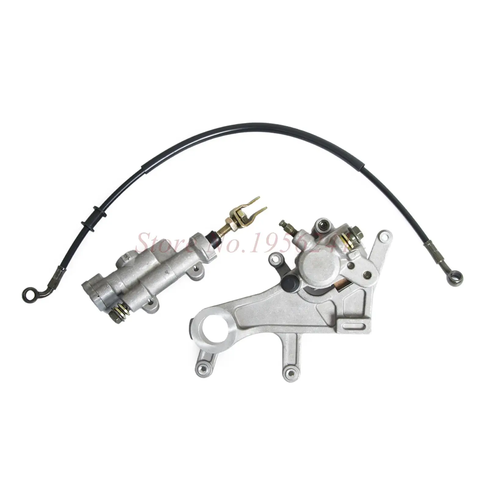

Rear Brake Caliper Master Cylinder & Pads & Brake Oil Hose Pipe For Honda CRF450R 2002-2016 CRF450X 2005 2006 & 08 09 & 12-16