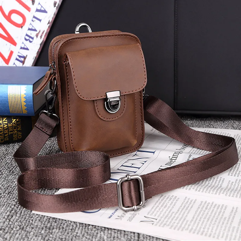 Vintage Fashion Design Zipper Belt Bags Mobile Phone Wallet Pocket Waist Pack Small Bum Bag | Багаж и сумки