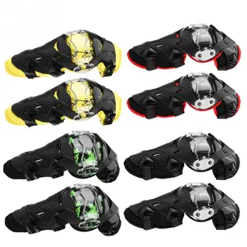 

2 Pcs Motorcycle Racing Protective Guard Gear Knee Pads Protector Knee Pads Yellow, Red, Green, Black