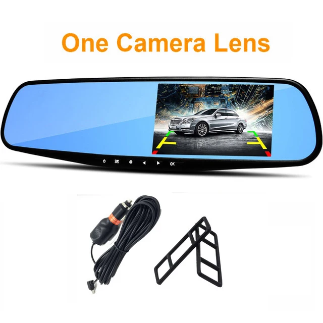 

Car DVR 4.3 "Car camera Full HD 1080P Night Vision Auto Video Recorder Rear view Mirror Dual Lens Parking Monitor Dash Cam