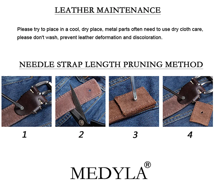 MEDYLA кожаный деловой ремень для мужчин высокого качества из натуральной воловьей кожи с металлической пряжкой мужской кожаный ремень без прослойки