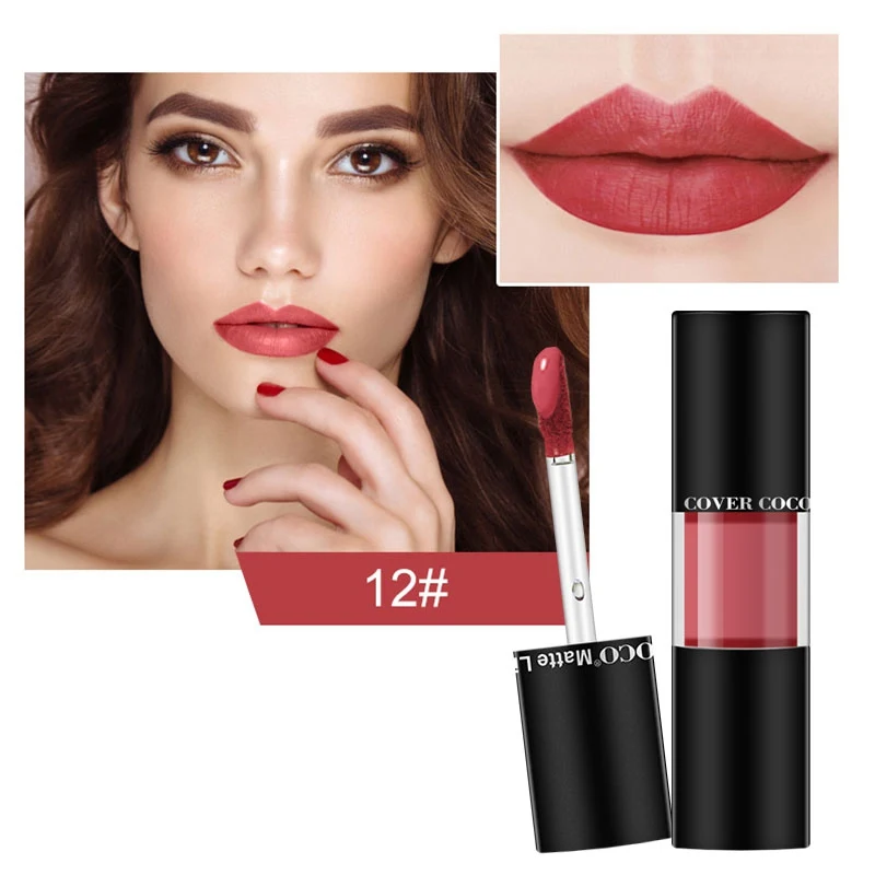 

2019 New 1Set Travel Suit Waterproof Long-Lasting Matte Mini Lipstick Colors Lip Gloss Lip Makeup Brand