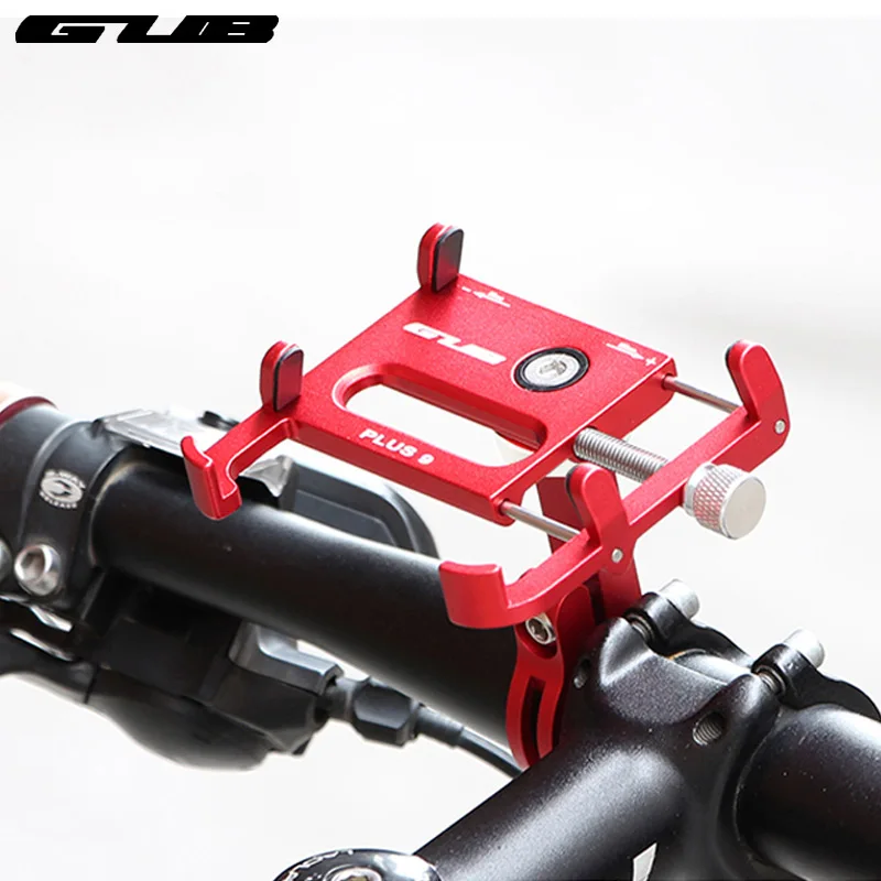 Comprar Soporte de teléfono GUB Plus 9 para manillar de bicicleta instalación 55 100 ancho ajuste 360 grados de rotación soporte de aleación CNC anodizado Rack