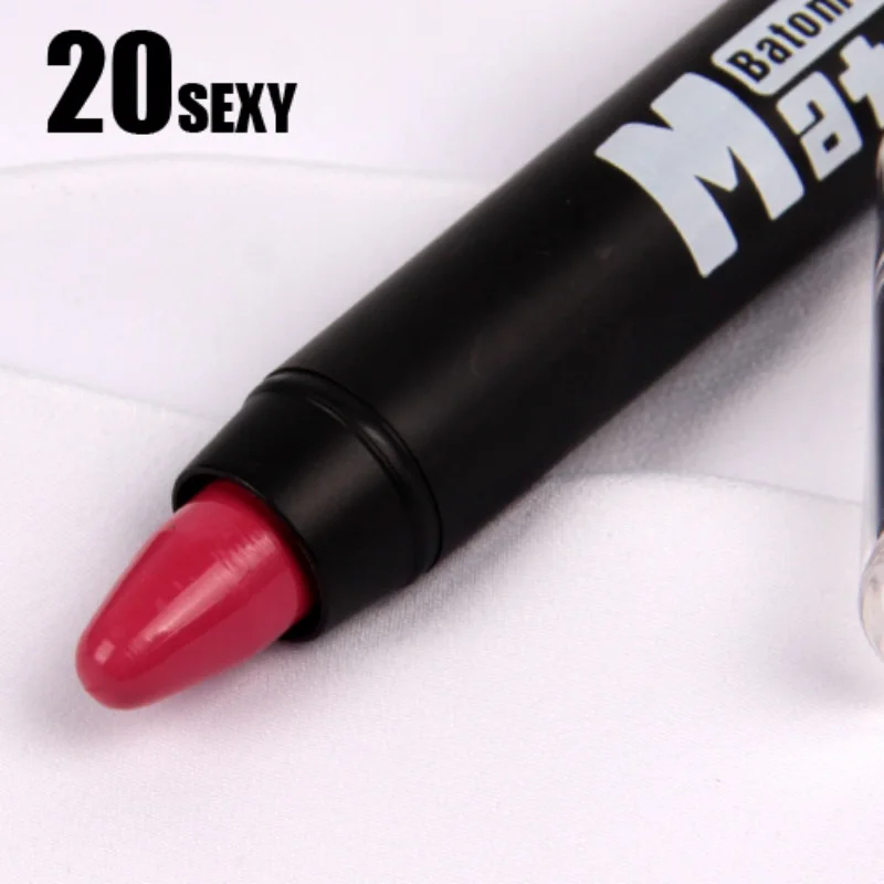 Макияж карандаш для губ Косметика матовый макияж стойкий эффект порошковый матовый мягкий карандаш для помады - Цвет: 20