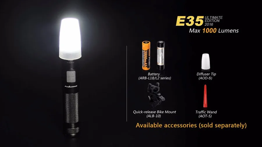 Fenix E35 UE Ultimate Edition CREE XM-L2 U2 светодиодный фонарик 1000 люмен