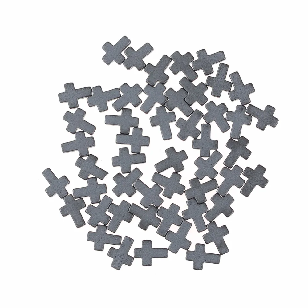 

Natural Stone Hematite Beads Matt Cross beads 8*6*2mm for DIY Necklace Bracelet Jewelry Making Accessories Per Strand Pick Size