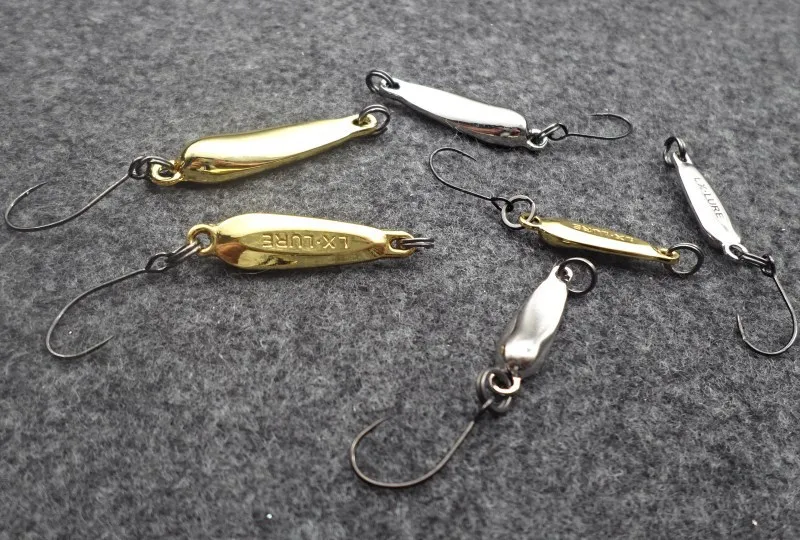 new fishing lure 1.2g 2.2g  3.2g metal fishing lure spoon bait swimbait artificial fishing bait copper metal lure Japan