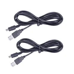 2 шт. Одежда высшего качества новый черный 1.8 м/5.9 футов зарядка через USB кабель для Playstation3 PS3 Беспроводной игровой контроллер зарядный кабель