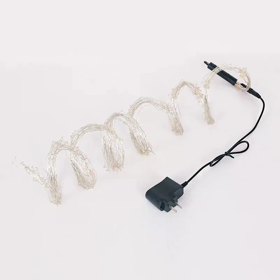 20X2M 400 LED Copper wire Fairy String Lights LED Vines Branch lights for Christmas Tree Party Decor with DC 12V 2A Adapter 20X2M 400 LED Copper wire Fairy String Lights LED Vines Branch lights for Christmas Tree Party Decor with DC 12V 2A Adapter