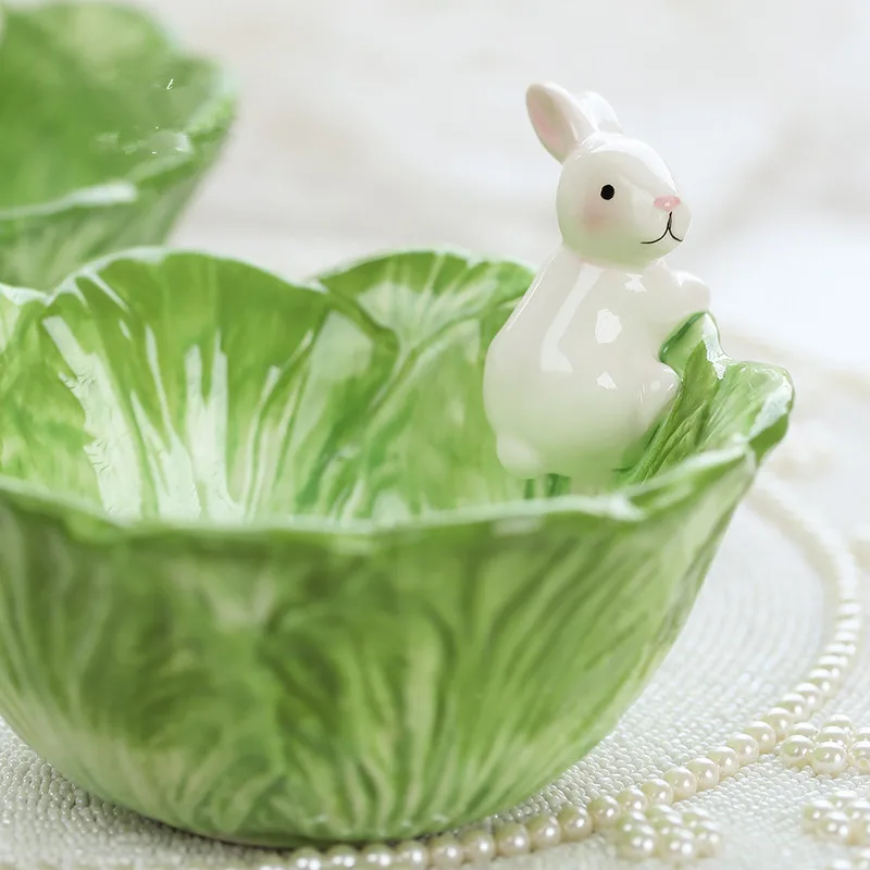 Cartoon animal ceramic creative collection of cute hand painted white