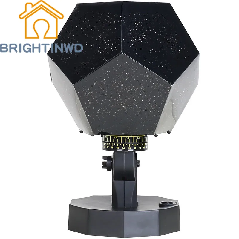 

BRIGHTINWD New LED Rotating Star Projector Novelty Romantic Lighting Sky Help Sleep Baby Nursery Night Light Emergency Lamp