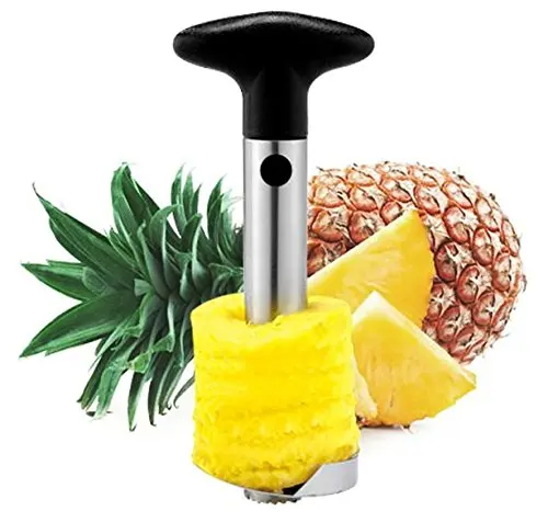 

Pineapple Corer Slicer Peeler (Stainless-Steel) - 3 in 1 tool