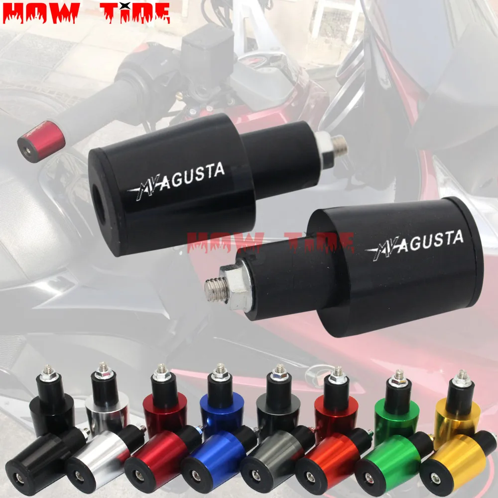 

CNC 22MM Handlebar Grips Handle Bar Cap End Plugs For MV AGUSTA BRUTALE 750 2001-2005 BRUTALE 910 2005-2008 BRUTALE 989R 2011