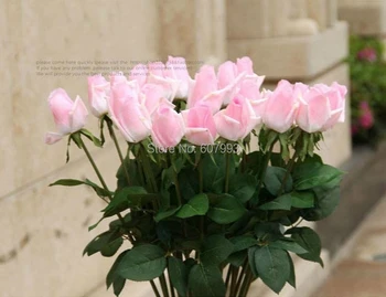 

Latex Real touch rose bud, artificial flower wedding party Home Decoration bouquet,Valentine's day Rose ,30PCS