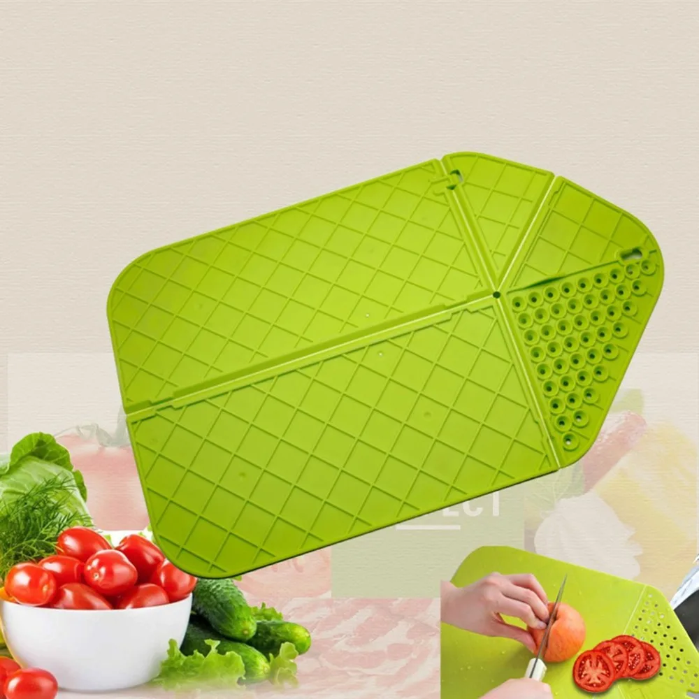 

Plastic Chopping Blocks Non-slip Chopping Board Folding Cutting Board Portable Kitchen Board Flexible Camping Cooking Mat