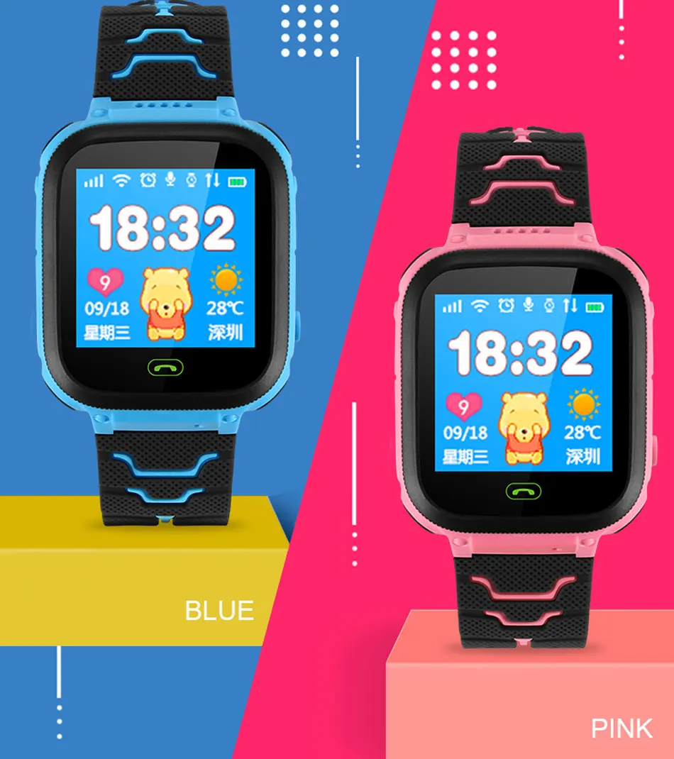 SALFRESA Children Waterproof Smart Watch HD Camera Kids SOS Localization Tracker Electronic Fence Smart Bracelet SIM Card Call-4