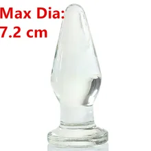 Large Huge Glass Anal Beads Butt Plug Anus Stimulator Expandable In Adult Games For Couples , Erotic Sex Toys For WomenAnd Men