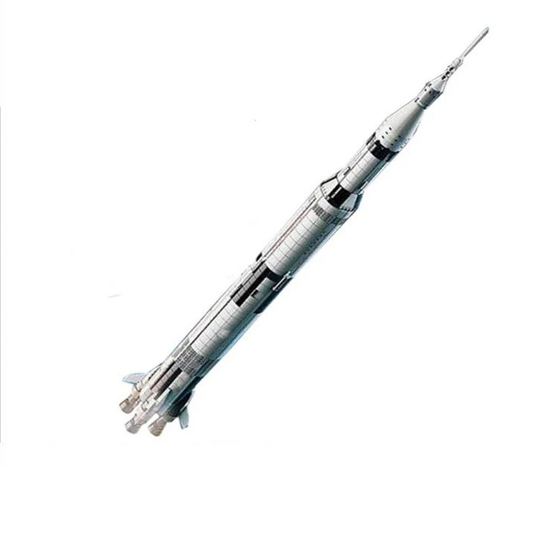 

1969Pcs Creative Series The Apollo Saturn V Launch Vehicle Set Children Educational Building Blocks Bricks Toy