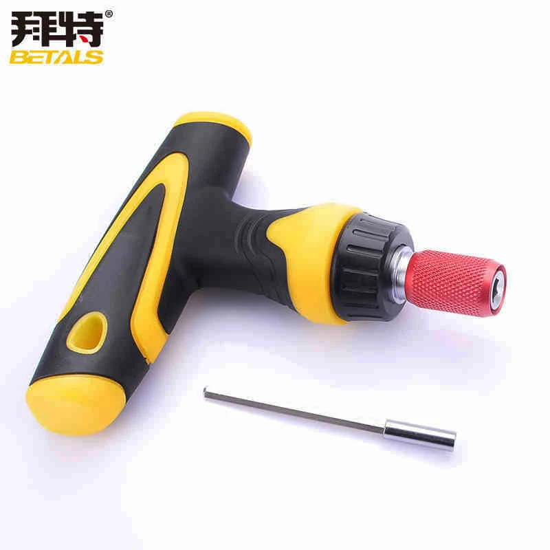 

Betals High Quality Ratchet Handle Magnetism Extension Rod Scalable T Shape Screwdriver Hand shank Handle