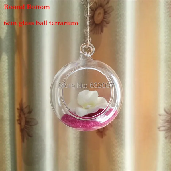 

Diameter=6cm Glass Ball Terrarium Vase Glass Material Vase Home Decorative Wedding Party Event Fashion Decoration Glass Ball