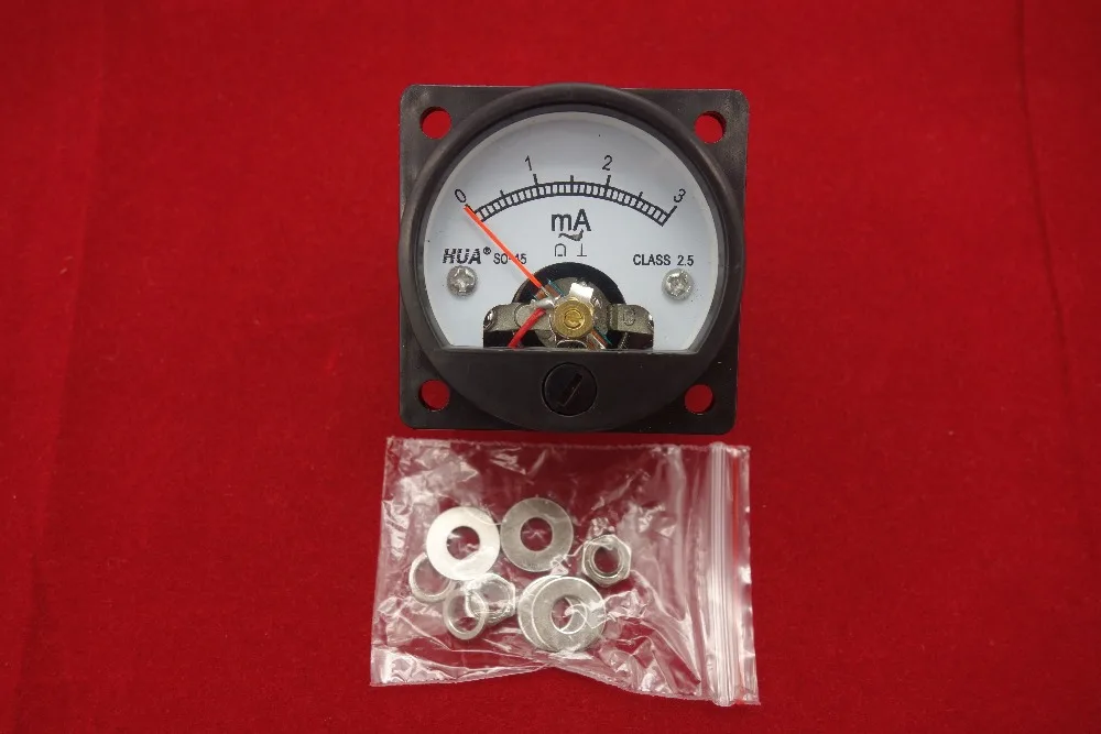 Ac 03ma Analog Ammeter Panel Amp Current Meter So45 Panel Cutout Dia.45mm Directly Connect