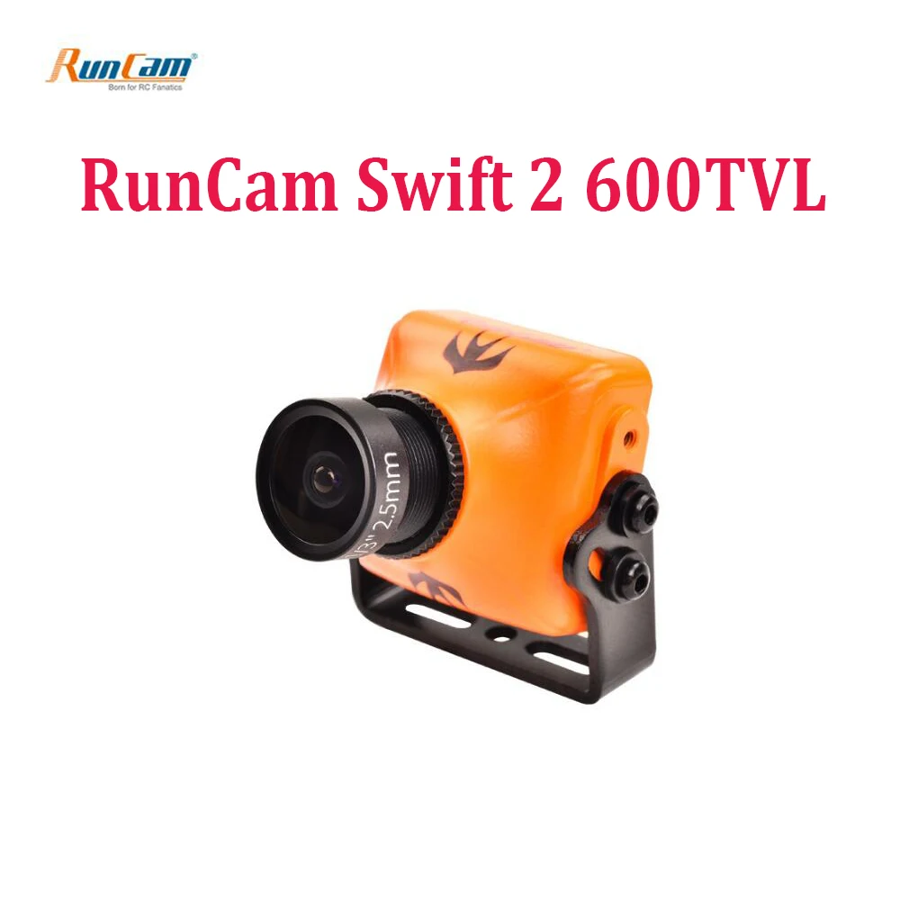 

RunCam Swift 2 Swift2 1/3 CCD 600TVL FPV Camera 2.3mm Lens Integrated OSD and MIC with IR Blocked PAL for RC Quadcopter
