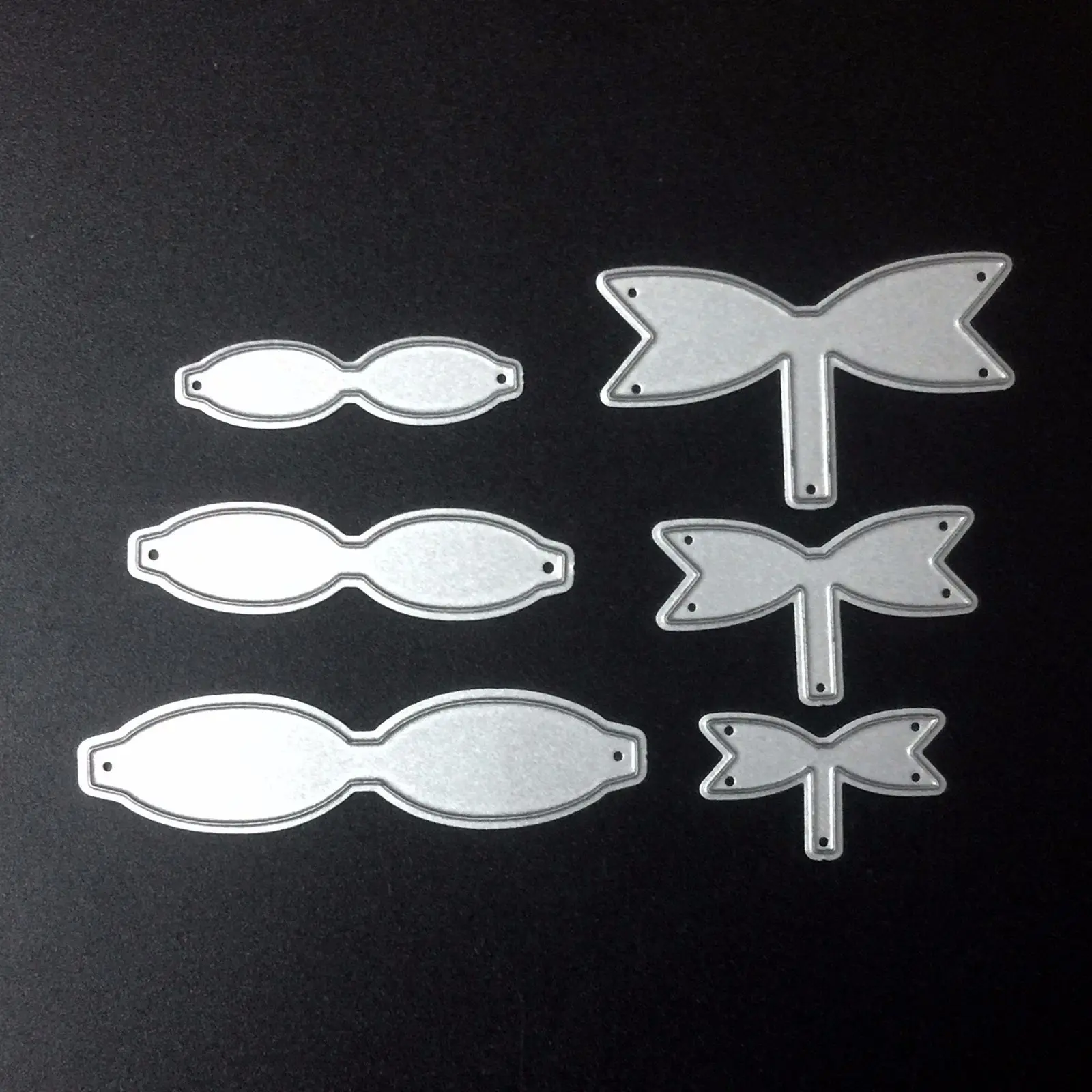 Bow Die Plantillas Stencil Manualidades Wykrojniki Scrapbooking Artesanato Ferrementa Bordure Jardin Metal Cuting Dies Stamps