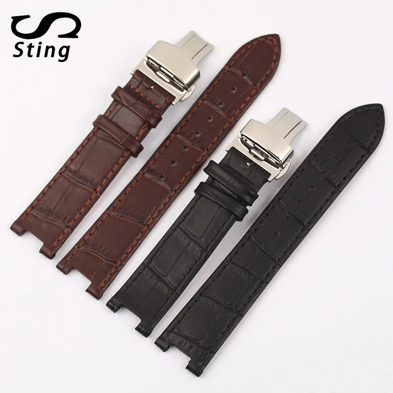 Sting Strap 14 20mm Notch Style Watch Strap Black and Brown Color For ...