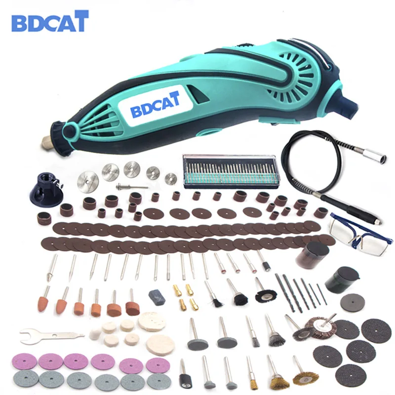 

BDCAT 2018 New Style Electric Dremel Mini Grinder Drill Polishing Variable Speed Rotary Tool with 207pcs power tools accessories