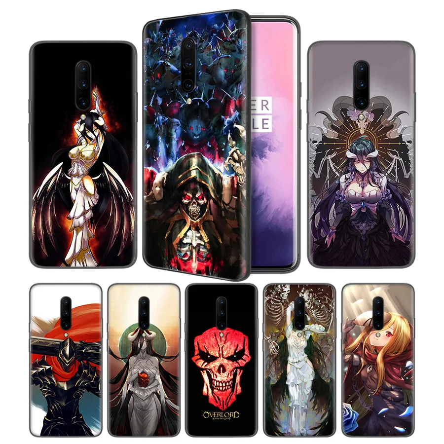 Overlord Anime Soft Black Silicone Case Cover for font b OnePlus b font 6 6T font