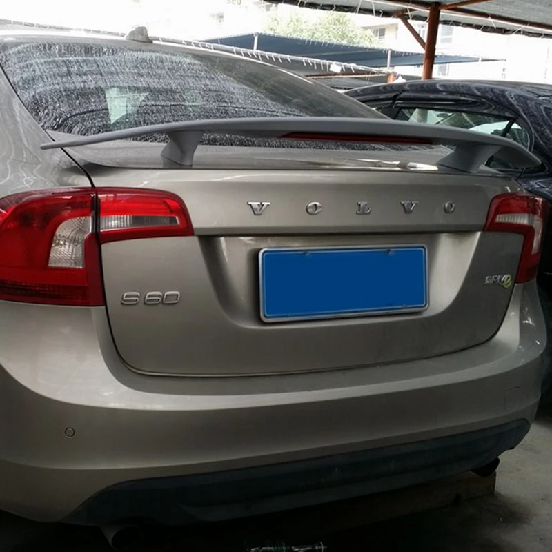Спойлер для Volvo S60 спойлер из АБС материала заднего крыла автомобиля задний