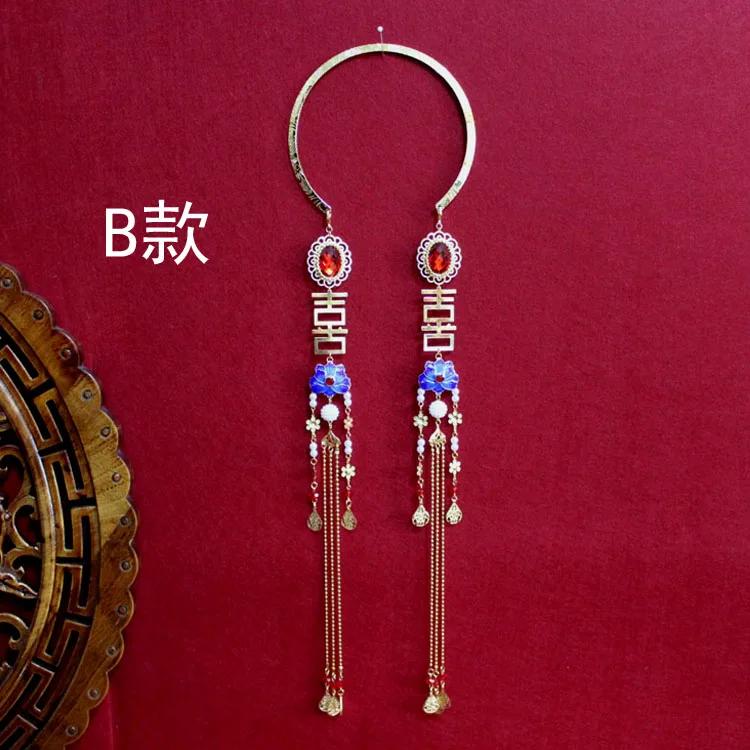 17 видов конструкций, старинное китайское голубое перегородчатое мягкое ожерелье, винтажное ожерелье с кисточкой Yingluo, свадебная Мечта невесты, красный особняк